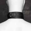 Fetish Erotic Toy Adult Game Sex Toy Sexy Female Erotic Black Leather Collar BDSM Restraint Belt Neck Set Slave
