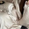 Pure Cotton Bedding Four-piece European Classical Simple Skin-friendly Breathable Bed Sheet Quilt Cover Pillowcase Kit