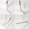 Elegant Wheat Sheaf Brooch Pin Exquisite Wheat Ear Lapel Pin Embellished with Sparkling Stones for Women Girls