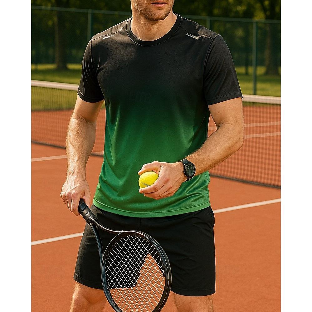 

Men s Summer Suit Outdoor Tennis Tracksuits Casual Short Sleeve T-shirts Shorts 2 Piece Fashion Quick Dry Running Sports Sets XL