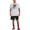 Under Armour Printed Letter Pullover Crew Neck Short Sleeve T-Shirt Men Tops White 1374212-100