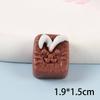 10PCS Cute Mini Simulation Chocolate Dollhouse Miniature Food Candy Figurine Embellishments DIY Scrapbook Craft Accessories