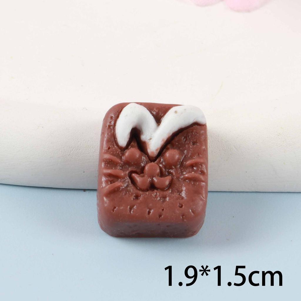 10PCS Cute Mini Simulation Chocolate Dollhouse Miniature Food Candy Figurine Embellishments DIY Scrapbook Craft Accessories