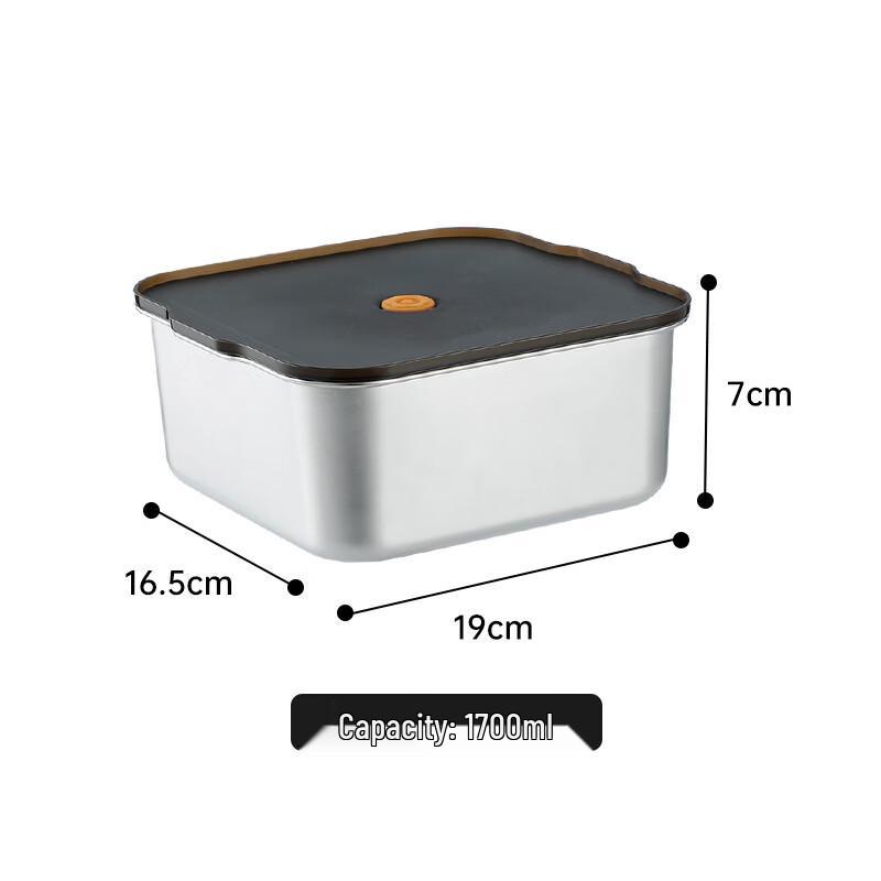 RuHan 304 Stainless Steel Square Food Storage Container