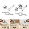Coffee Ice Ball Rack Reusable Portable Stainless Steel with Holder Stainless Steel Ice Ball Set for Tea Time Home Bar Party Cafe