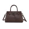 Single Shoulder Bag, Women's New Handmade Woven Bag, High-end Fashion Bag, Commuting Large Capacity Women's Handbag