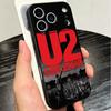 U-U2 Rock Band Soft Phone Case for iPhone 16 16E 17 Air 15 Pro Max 14 Plus 13 Mini 11 12 7 Black Cover Back Shell