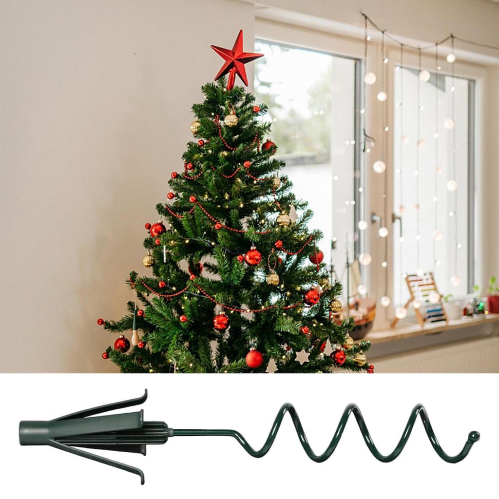 Christmas Tree Topper Stand Sturdy Spiral Holder Twist On Tree Topper Supporter Replacement for Indoor Outdoor Holiday Party