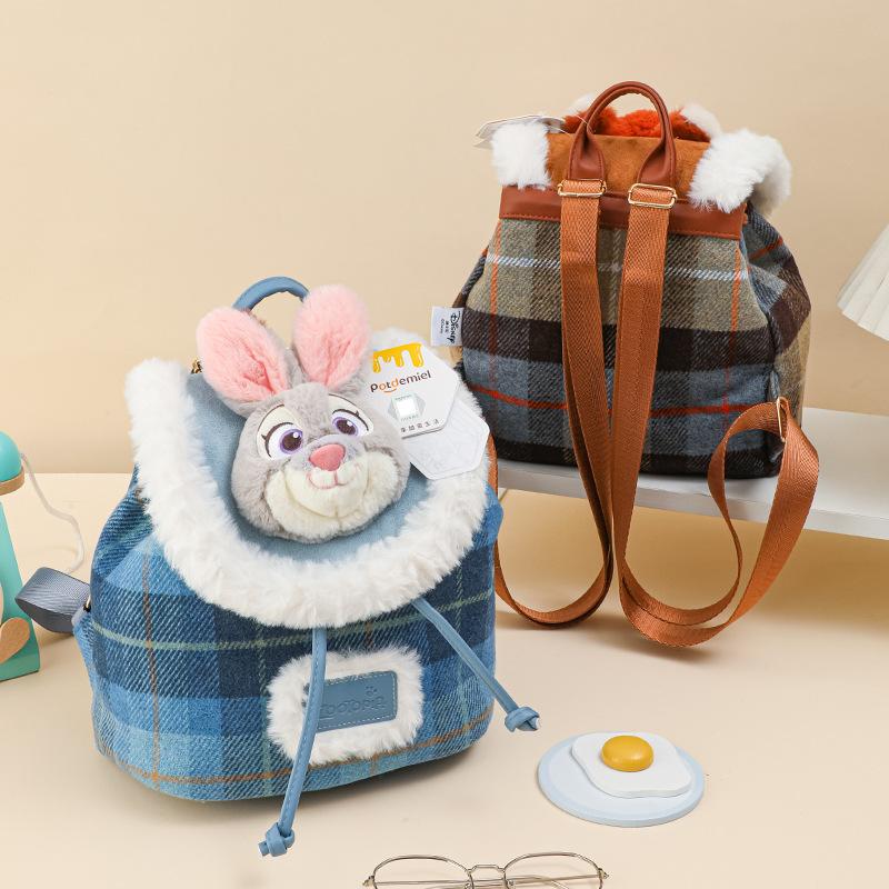 Zootopia Judy Nick Plüschrucksack - Trendiger und vielseitiger Mode-Rucksack 0164