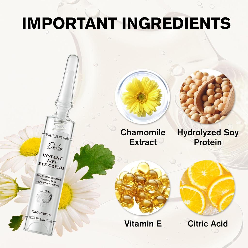 Instant Lift Eye Cream-Smoothing Eye Bags-Firming Skin-Deep Moisturizing-Suitable For All Skin Types, 10g