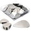 10/20pcs Stainless Steel Guitar Picks String Instrument Mental Paddles for Bass Ukulele Musical Universal Accessories XJM