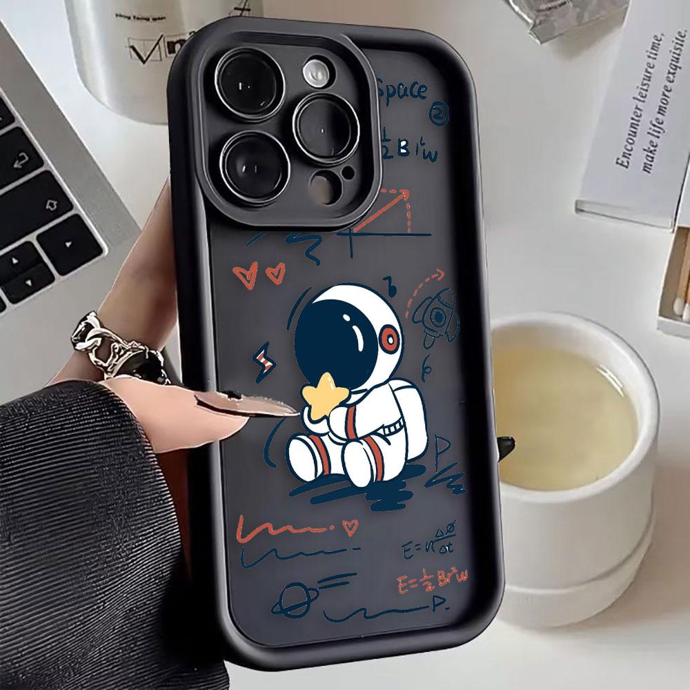

Cartoon Astronaut Space Phone Case For VIVO V60 V21 V23E V25 V27 V27E V29 V29E V30 V30E V40 V50 X80 X90 X100 X200 Shell Cover VIVOV23E5G