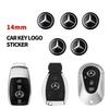 2/5 Stück 14mm Auto Schlüssel Emblem Logo Aufkleber Für Mercedes Benz AMG E C A B Klasse GLE GLS CLS GLC CLA GLA GLK GLB W203 W204 W205 W213