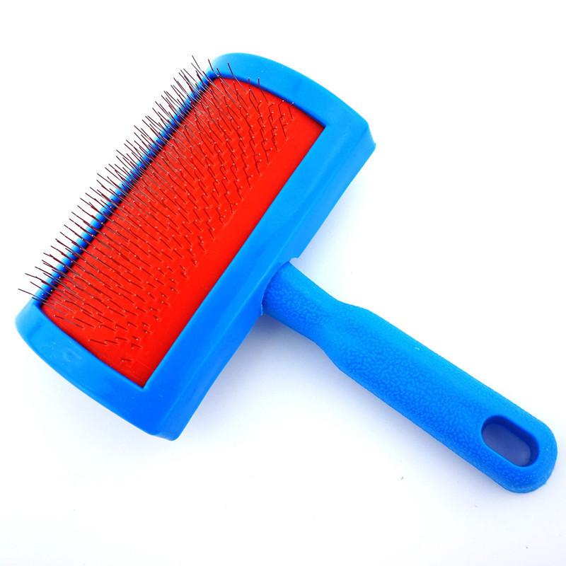

Stain-resistant Fur Brush For Dogs Plastic Handle Wholesale Pet Grooming Tool