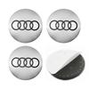 For Audi  A5 4Pcs 56mm Car Wheel Hub Cap Center Sticker Emblem Badge Decal Accessories For Audi A1 A3 A4 A5 A6 A7 Q3 Q5 Q7 RS3 RS4 RS5 S3 S4