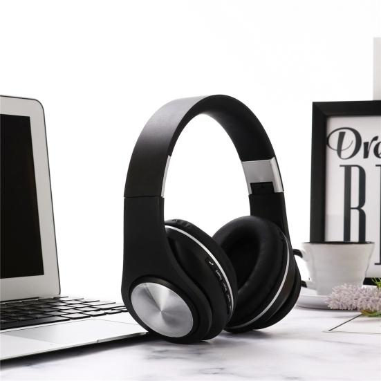 5.0 Skládací bezdrátová sportovní sluchátka s Bluetooth kompatibilními a redukcí hluku pro stereofonní sluchátka