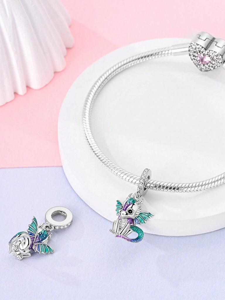 Charms Plata Dinosaurier Perlen Charm Kupferbeschichtet Passend Charms Kupferoriginal Armband Zum Schmuck Machen Diy Charm