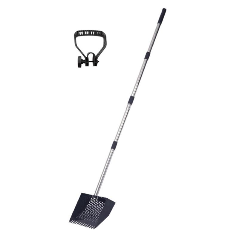 Purpose Metal Manures Scooper Tool For Chicken Coops Grimalkin Litter Sand With Extendable Stainless Handle