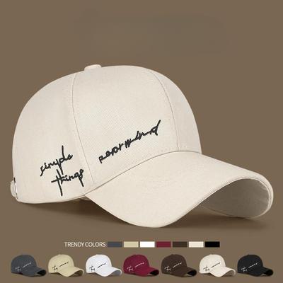 Men's and Women's Four-season Caps Trend Four-season Versatile Letter Embroidered Caps Sports Sunshade Street Student Baseball Caps
