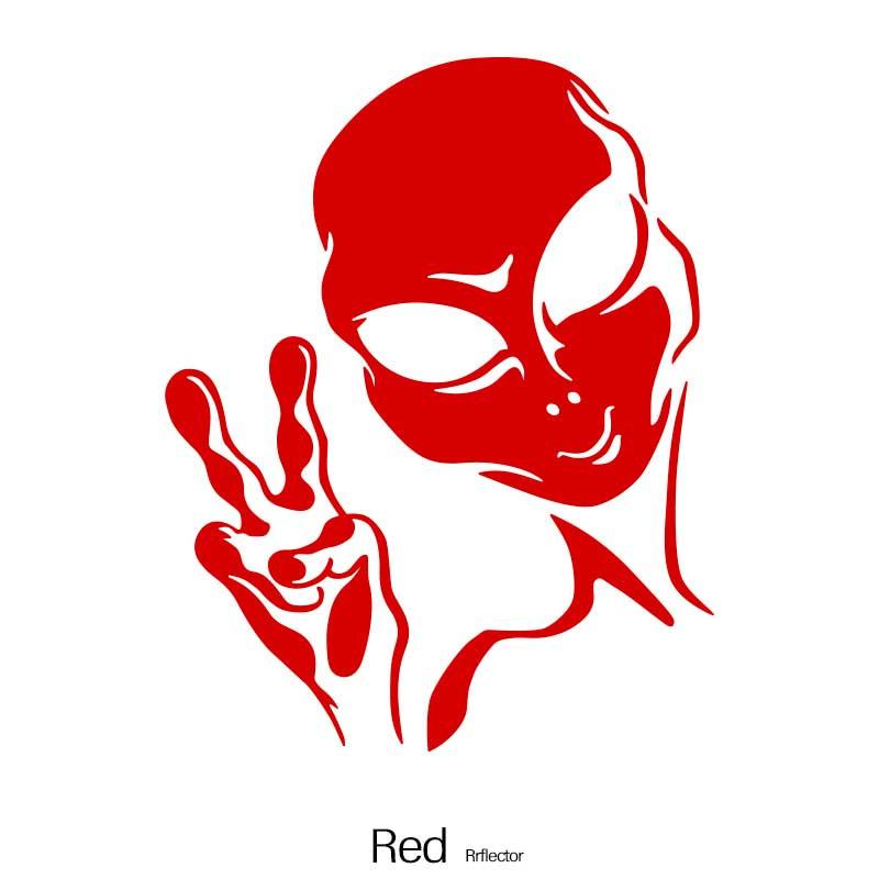 Car Decals Vinyl Auto Window Bumper Body Decals Space Alien Star Astronaut Personality Auto Decals Ufo Water-Repellent Decoration
