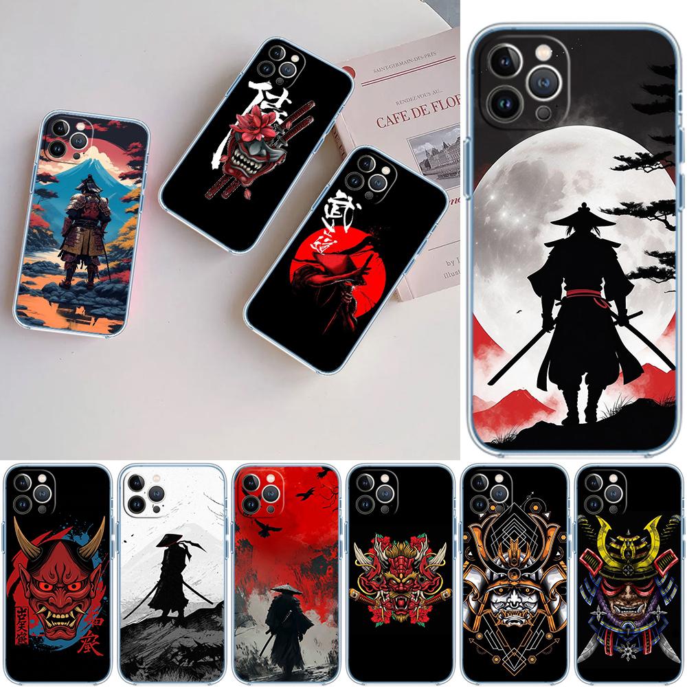 BF73 Japan Samurai Mask Case for Motorola Moto G10 G20 G30 G31 G32 G34 G35 G41 G42 G50 G51 G52 G55 G60 G60S G62 G71 G72 G75