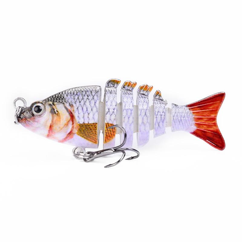 Mini 6-Section Multi-Jointed Fishing Lure, 5cm/2.5g, Simulated ABS Plastic Bait