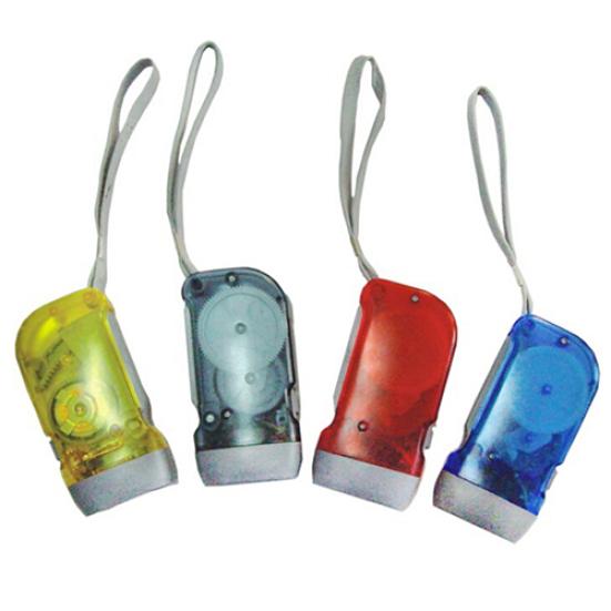 3 LEDs Hand Pressing Flashlight Traveling Torch Light Manual Generator Lamp Gift