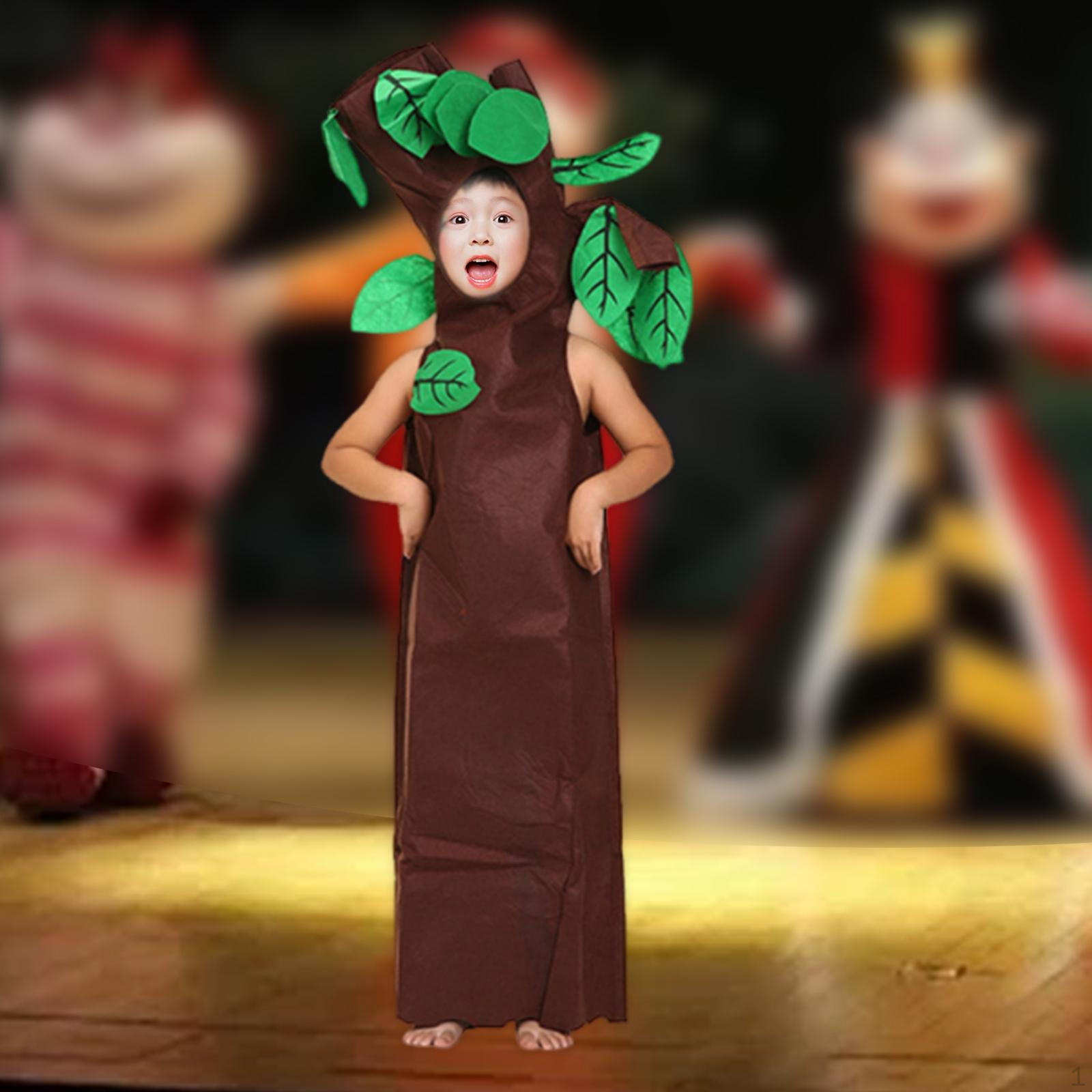 

Костюм дерева для косплея, детская одежда, наряд для показа мод, для тематической вечеринки 144cmx86cm