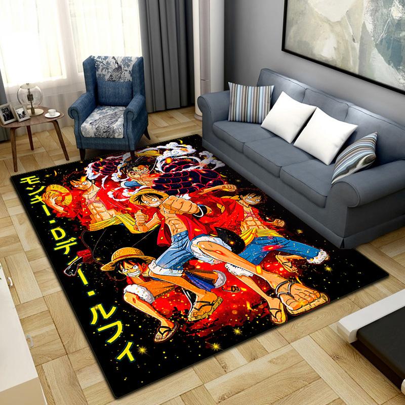 

Anime One Piece Print Carpet Large Area Rug Non Slip Washable Floor Mat Bedroom Home Decor LXR164 60x90cm