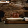 120ml Exquisite Yixing Purple Clay Teapots Handmade Large Caliber Pot Raw Ore Zhu Mud Kettle Zisha Tea Set Ornaments Collection