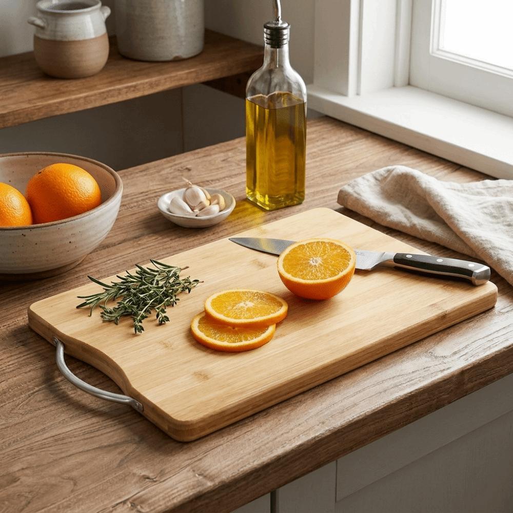 With Handle Chopping Block Solid Wood Wooden Chopping Board Cutting Board Vegetable Chopping