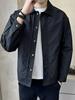 2025 Men's Casual Street Style Jacket - Trendy Lapel, High-End Workwear for Spring & Autumn