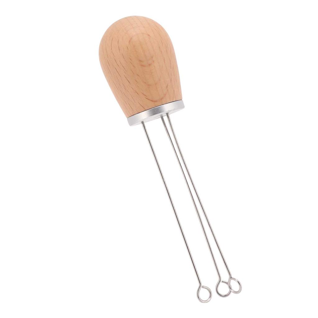 Coffee Power Needle Wooden Handle Coffee Stirrer Distribution Tool for Home Restaurant
