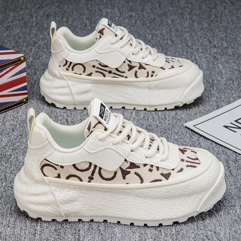 Fashion 2025 New Men's Classic Sneakers Youth Fashion Lightweight Casual Shoes High Lift Thick Bottom Height Increasing Running Shoes