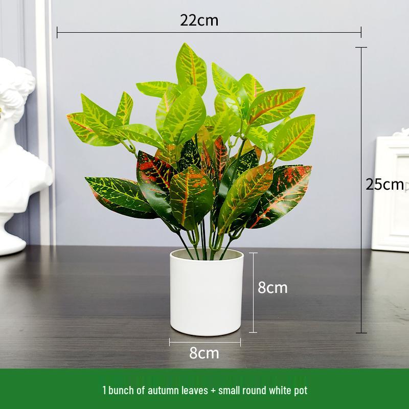 Nordic Artificial Green Plant Bonsai for Office or Home Decor - Small Indoor Potted Ornament