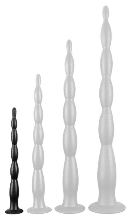 Gode Scale Beads S 30 x 3cm Noir - DarkSil - GODE EN SILICONE