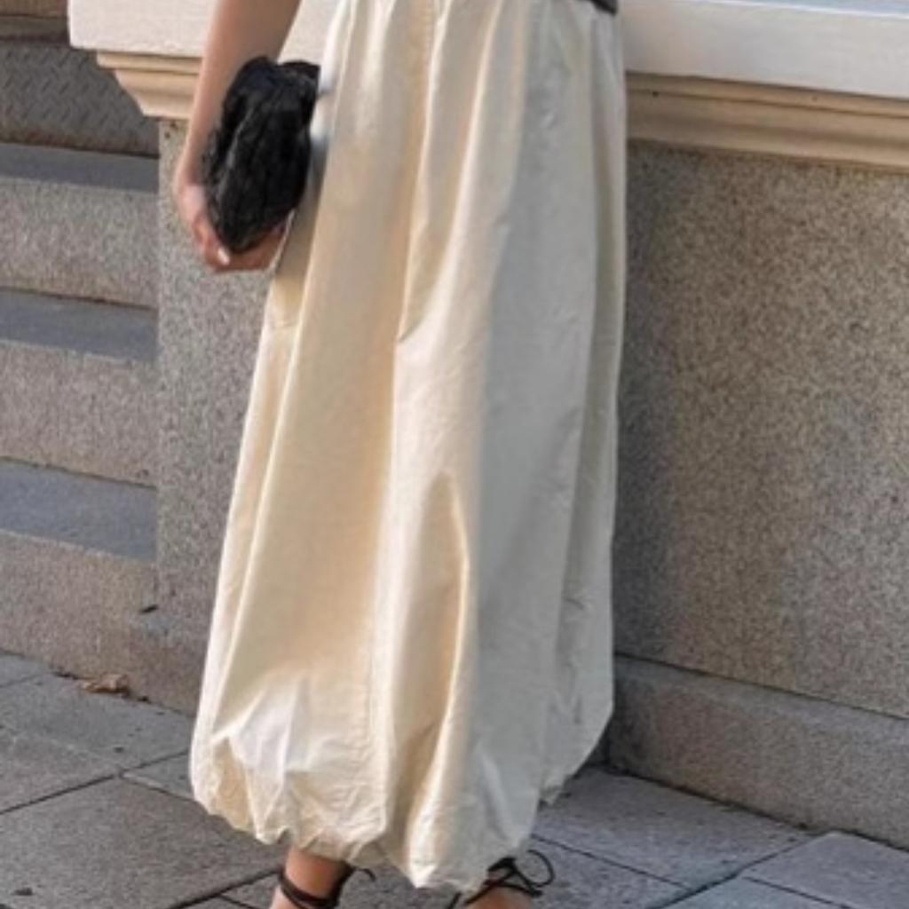 INS French Style Simple Fashion Street Style Half Skirt Women's Puffy Flower Bud Skirt Spring Autumn New Style