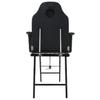 Salon Chairs Portable Facial Treatment Chair Faux Leather 185X78x76 Cm Black