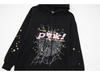Trendy Sp5der 555 Men's Velvet Hoodie - European/American Style & Foam Print for Autumn/Winter