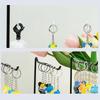 Metal Jewelry Stand Jewelry Display Rack Alloy Texture Bracelet Holder for Displaying Necklaces Earrings and Bracelets