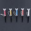Golf Tee, 5Pcs 90mm/79mm Durable Flexible Magnetic Plastic Golf Tee Training Practice Tool Accessory