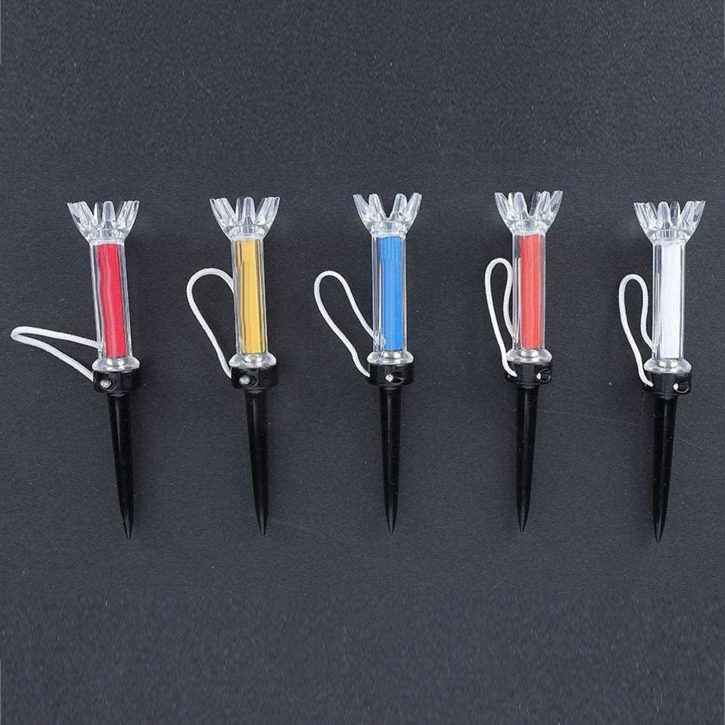 Golf Tee, 5Pcs 90mm/79mm Durable Flexible Magnetic Plastic Golf Tee Training Practice Tool Accessory