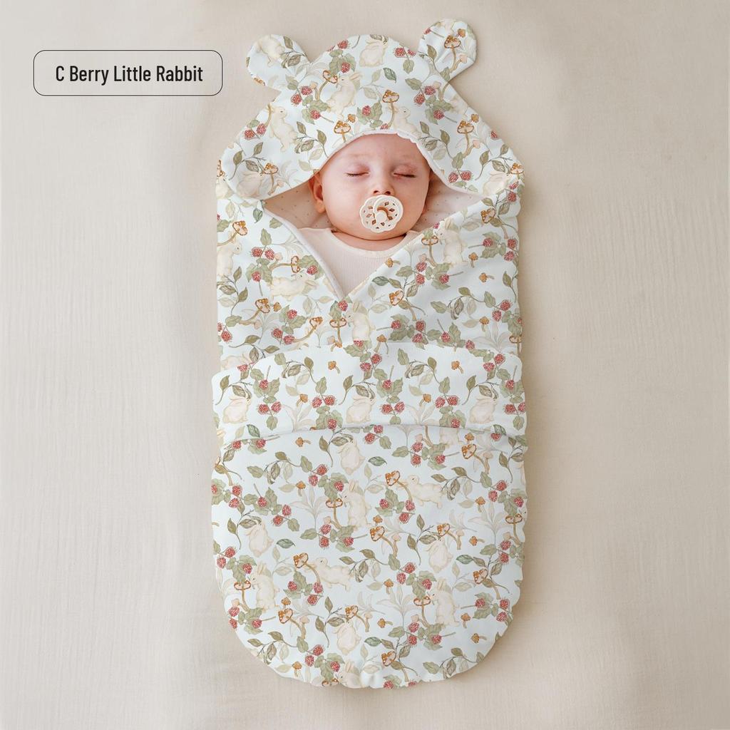 Year-Round Newborn Swaddle with Warm Ginger Water-Washed Cotton