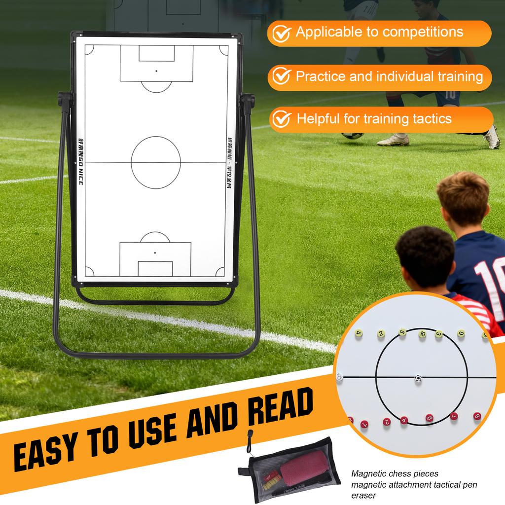 Multi-functional Football Board Portable Training Clipboard with Stand Magnetic Whiteboard Equipped Used For Strategy Demonstrat