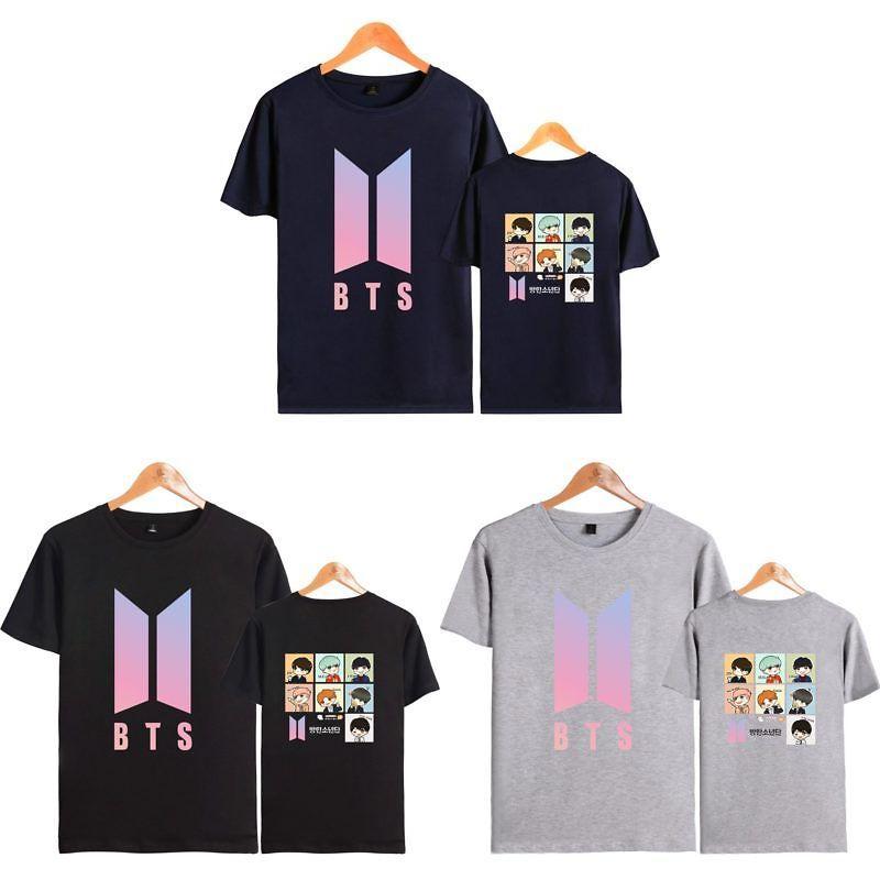Bts Graphic Printed Modal Tee Oversized Streetwear Shirt For Kpop Fans Summer Casual