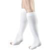 Truform mmHg Compression Open XL 30-40 Stockings, Unisex, Knee-Length, Toe, White,