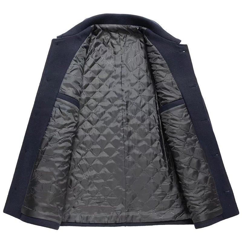 Produktbild von Wintermantel Herren Wolle Mantel Winter Herrenmantel Kurz