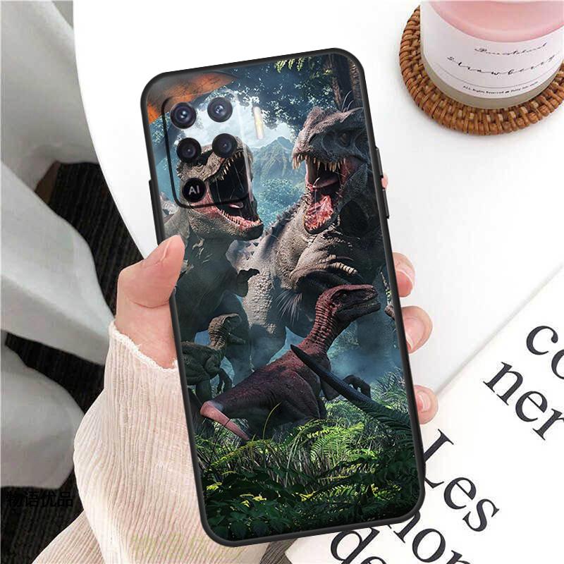 Dinosaur Jurassic Park Case For Oppo A58 A5 Pro A15 A16 A17 A57 A77 A94 A74 A54 A76 A96 A40 A60 A80 A18 A38 A78 A98