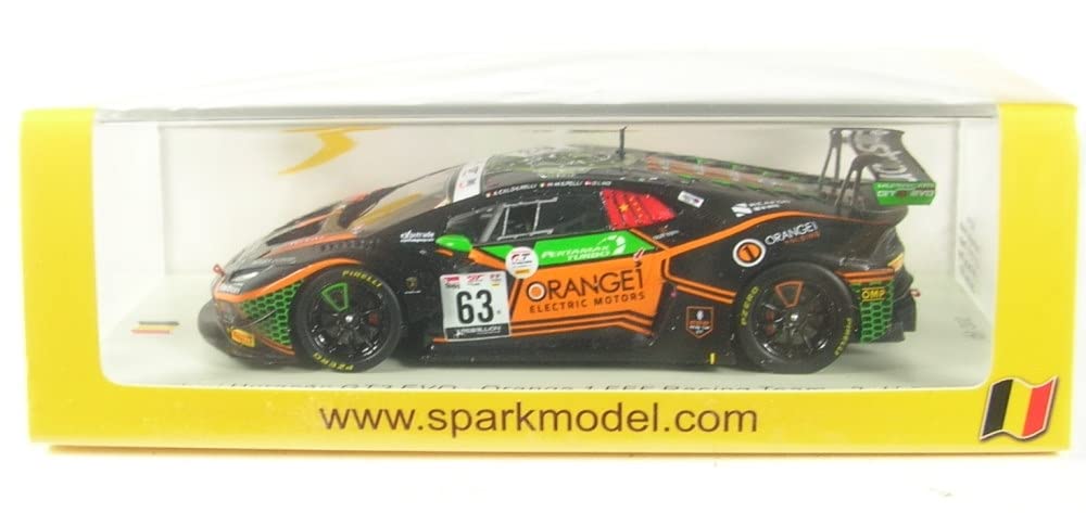 

Spark Национальная Модель Lamborghini Huracan GT3 Evo 1 FFF Racing 2020 Спа 24 часа Калдарелли 1/43 Оранжевая Команда #63 D. Линд/М. Мапелли/А.