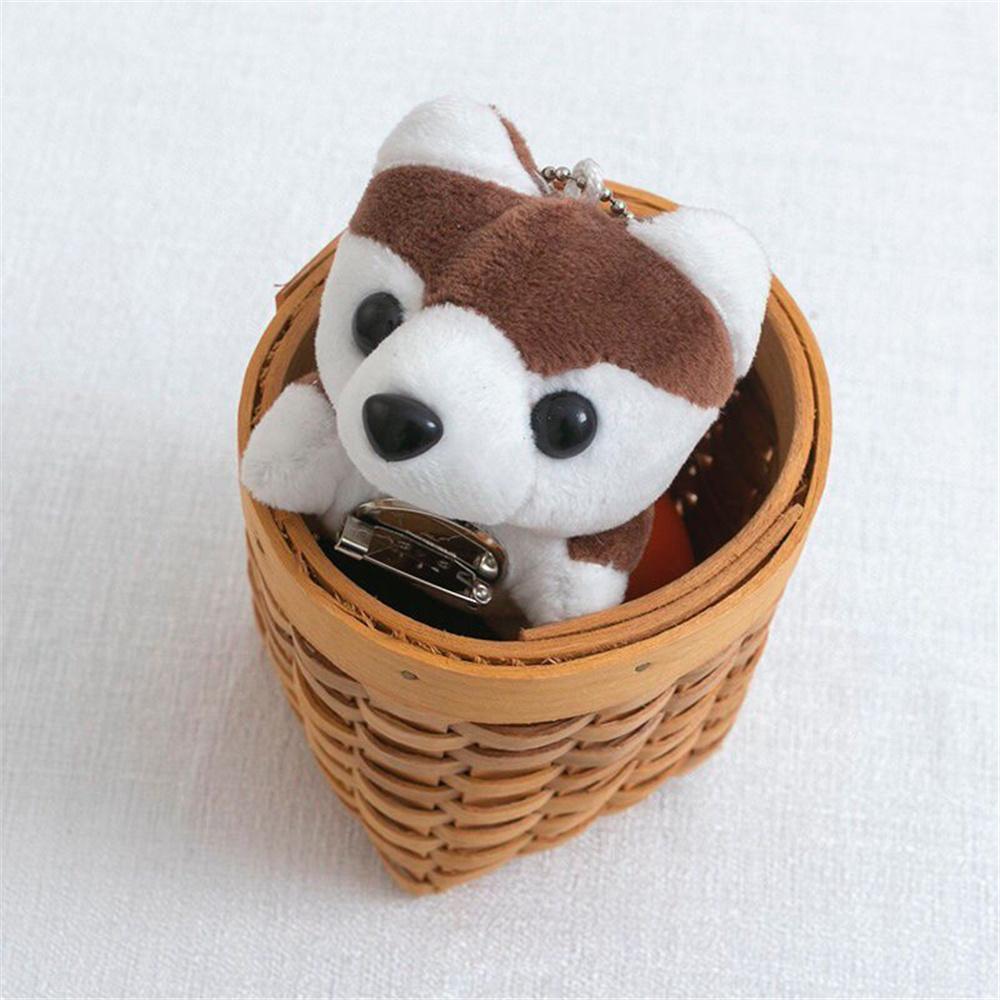 4 Colori 7CM Cotone PP Peluche Riempito Cane, Decorazione Spilla Bambini Carino Peluche Regalo